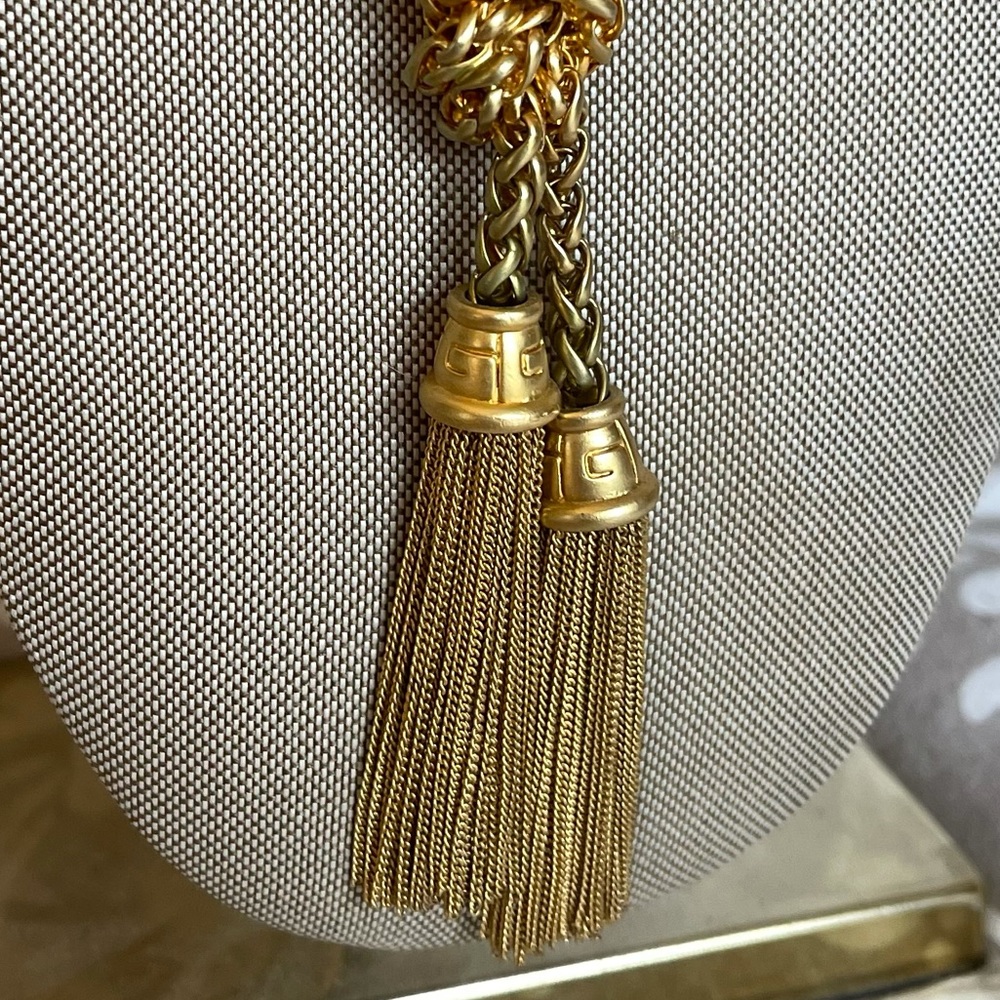 VINTAGE GIVENCHY RUNWAY TASSEL NECKLACE - Picture 3 of 8